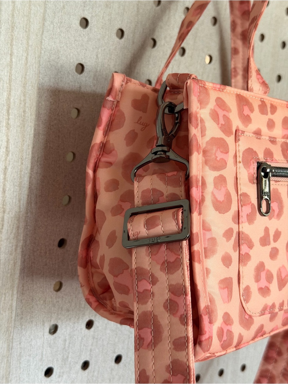 lug Pink Leopard Quilted Mini Tote - Picture 9 of 11